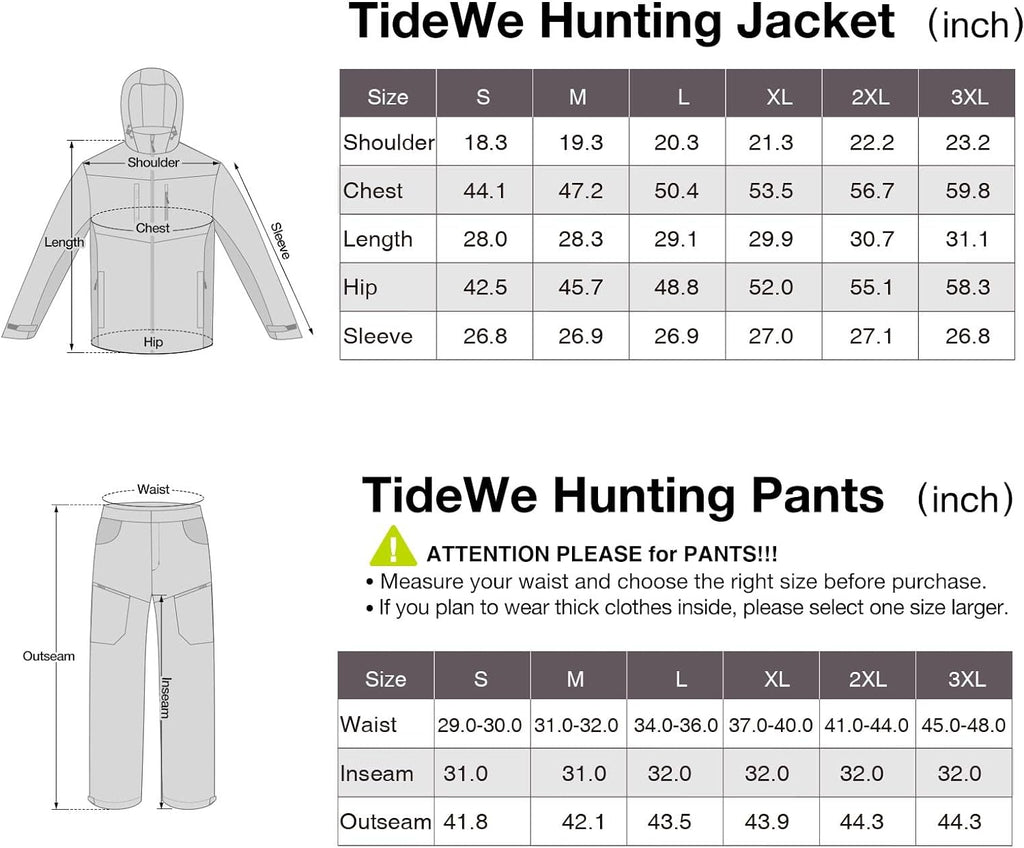 Hunting Jacket and Pants with Fleece Lining I791492