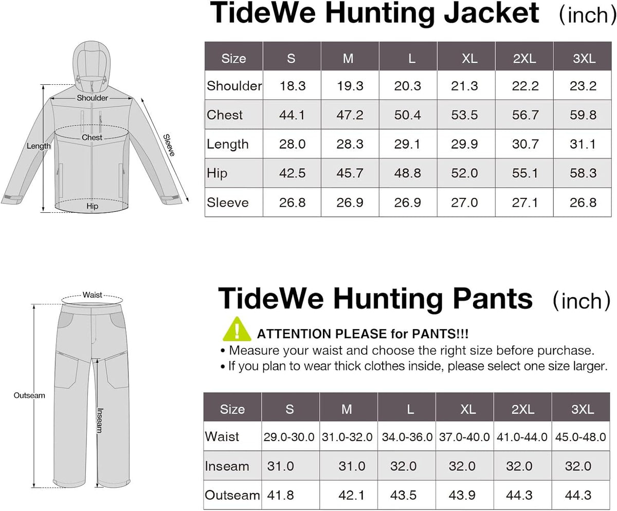 Hunting Jacket and Pants with Fleece Lining I791492