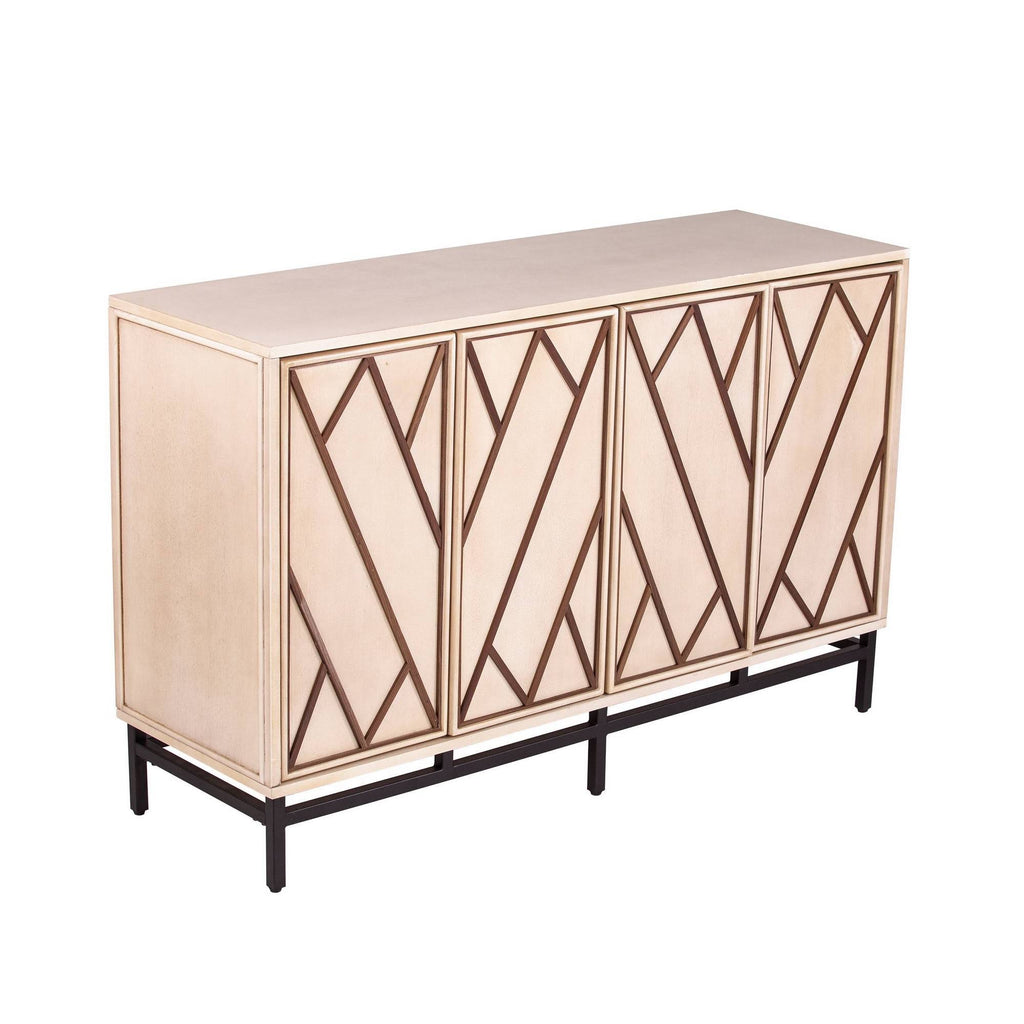Antique Cream/Black Art Deco Buffet B6136
