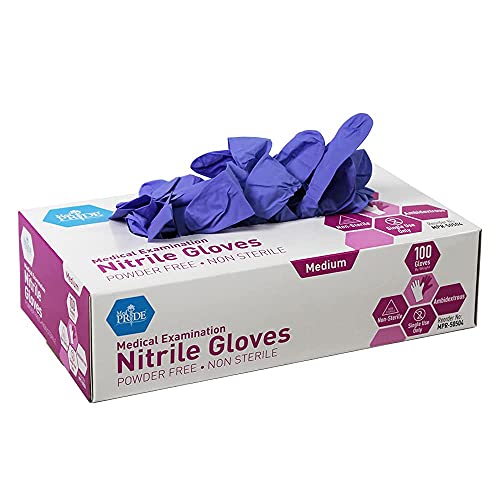 Medium Nitrile Exam Gloves A48480