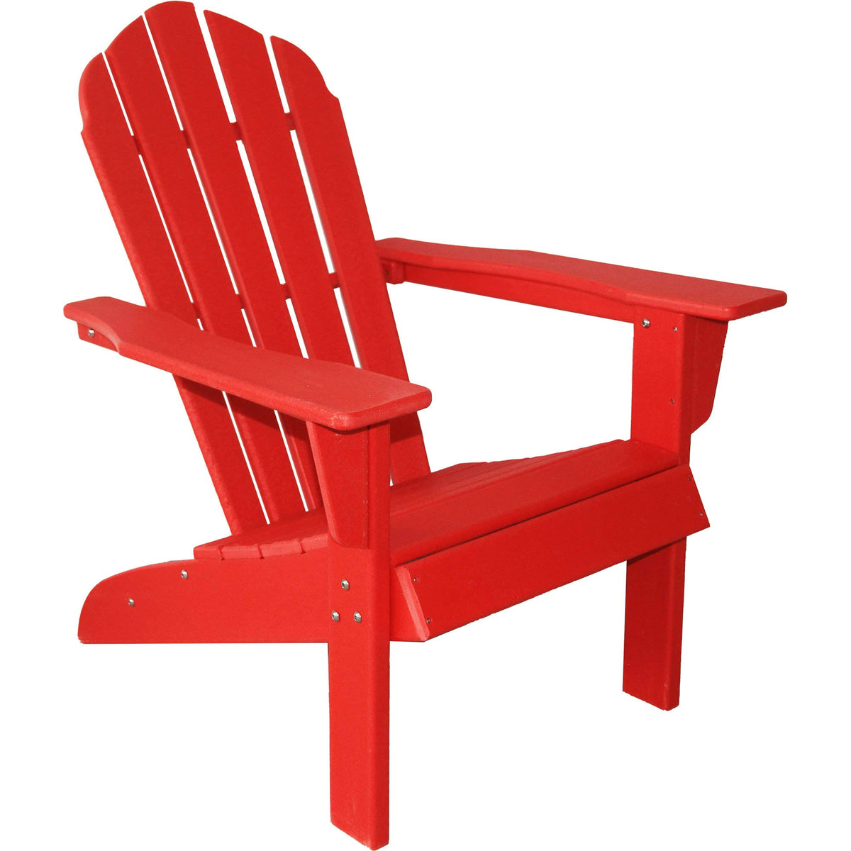 Resin Teak Red Plastic HDPE Poly Lumber Adirondack Chair Z654077