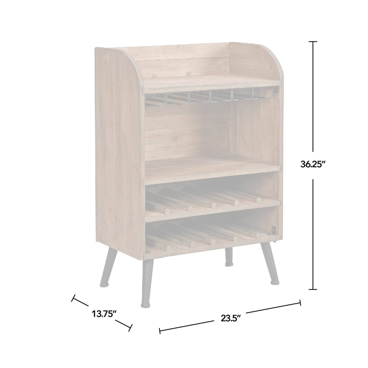 Brown Wood Bar Cabinet M2292