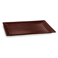 Brown Cast Aluminum Rectangular Platter D830617