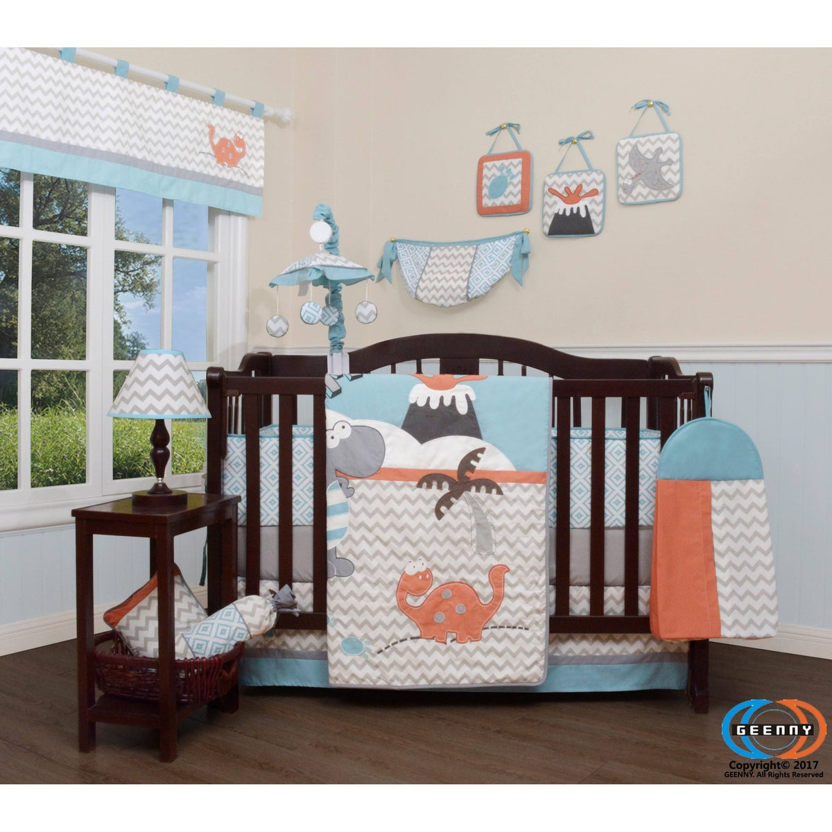 13 Piece Nursery Crib Bedding Set C38926