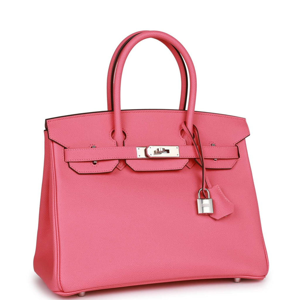 Pre-owned 30 Rose Confetti Epsom Handbag S5313