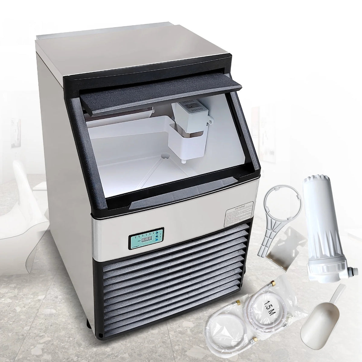 Commercial Auto Ice Cube Machine 132 LBS/Day U278