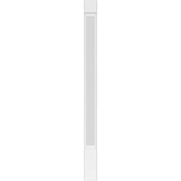 Fluted PVC Pilaster with Capital & Base (Pair) D5506