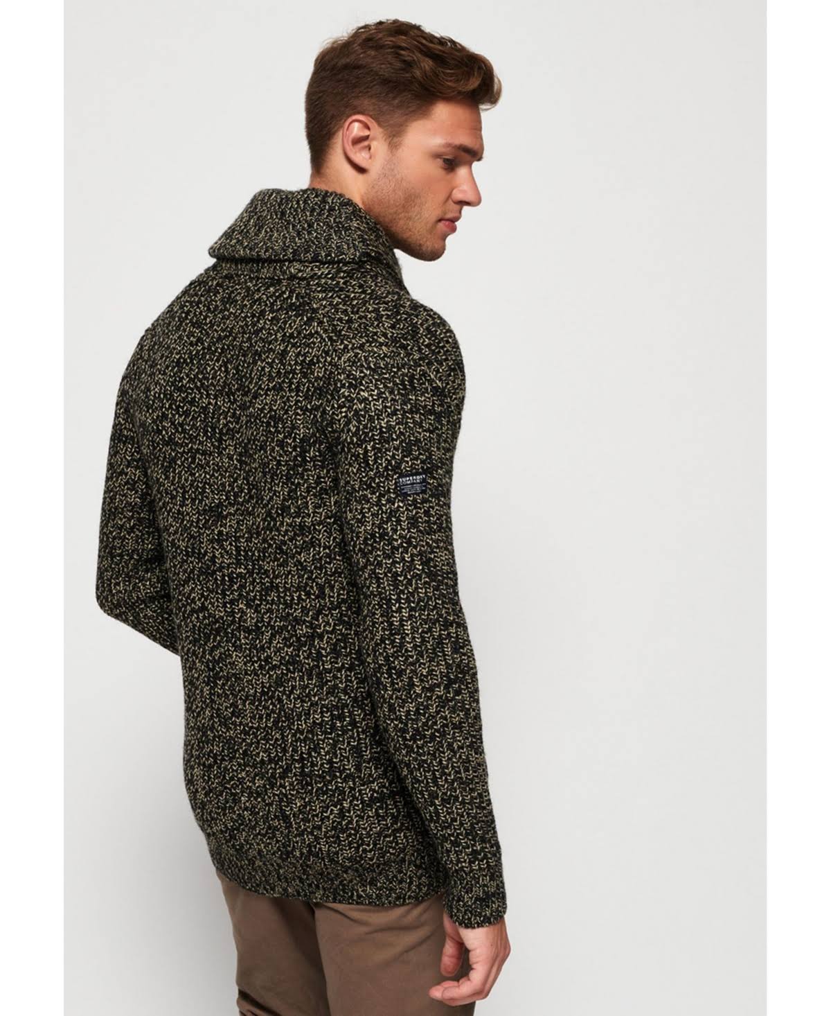 Grey Shawl Cardigan W6290