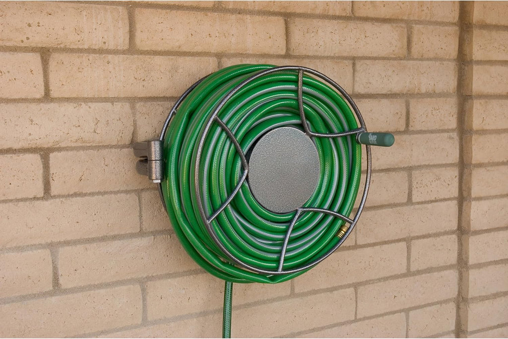 Swivel Hose Reel Wall Mounted Heavy Duty Metal Garden Hose Holder M776843