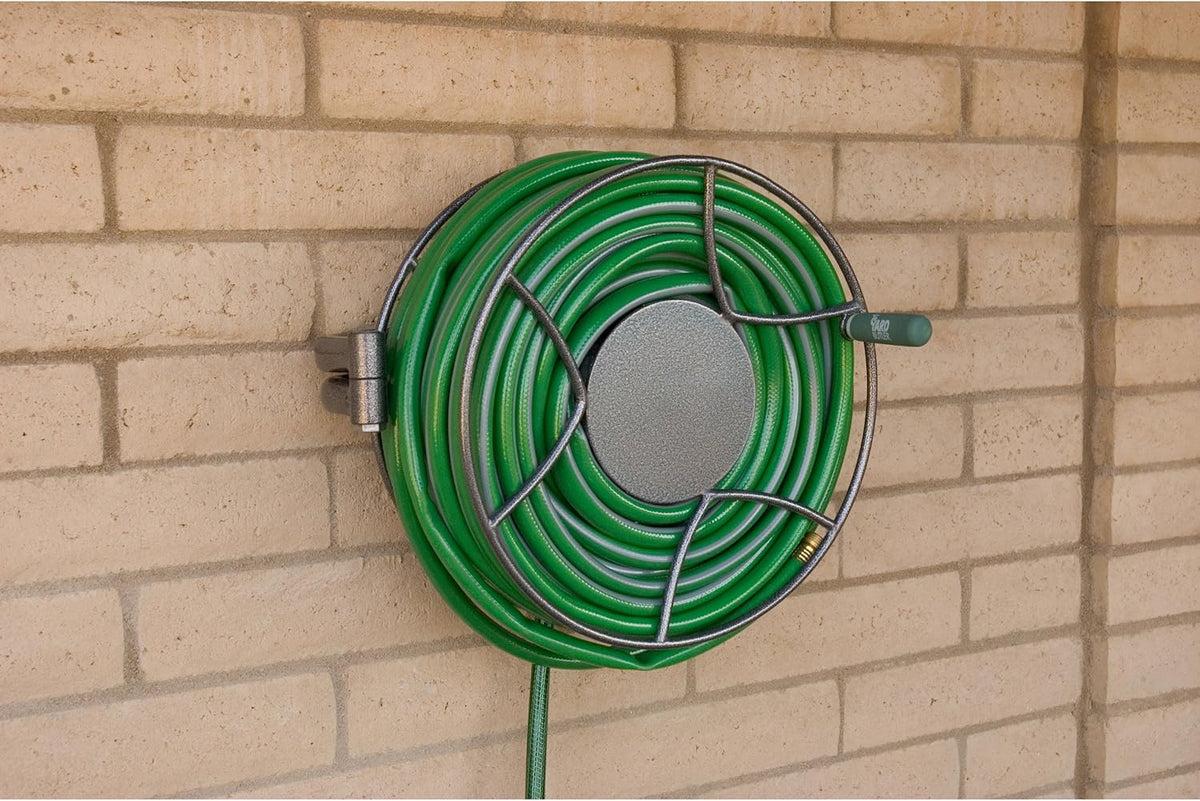 Swivel Hose Reel Wall Mounted Heavy Duty Metal Garden Hose Holder M776843