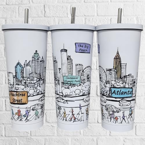 25 Oz Vacuum Insulated Stainless Steel Tumbler with Lids & Straw K5374