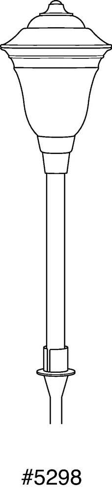 Black LED Path Light D692121