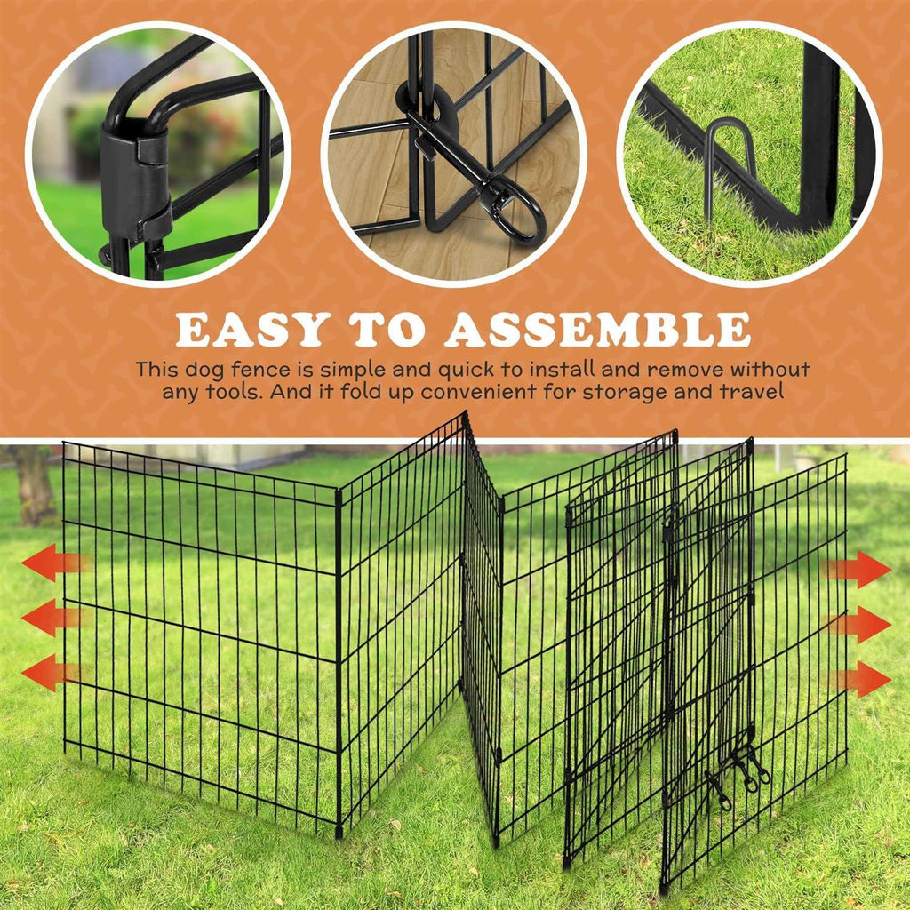 Folding 8 Panel Pet Playpen B412167