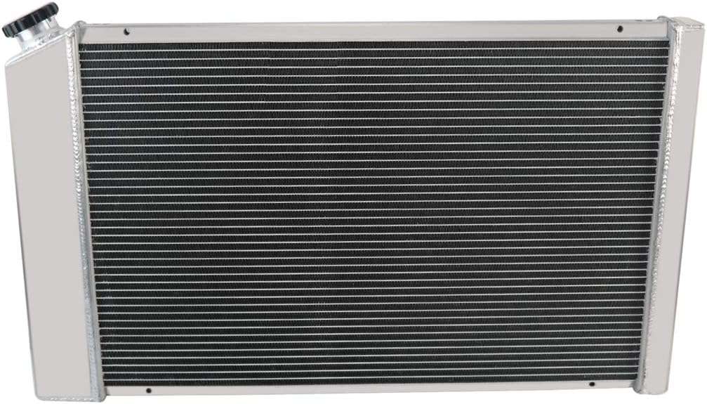 3 Row Aluminum Radiator with Fan Shroud and Thermostat Kit, 32 Overall Width R8342