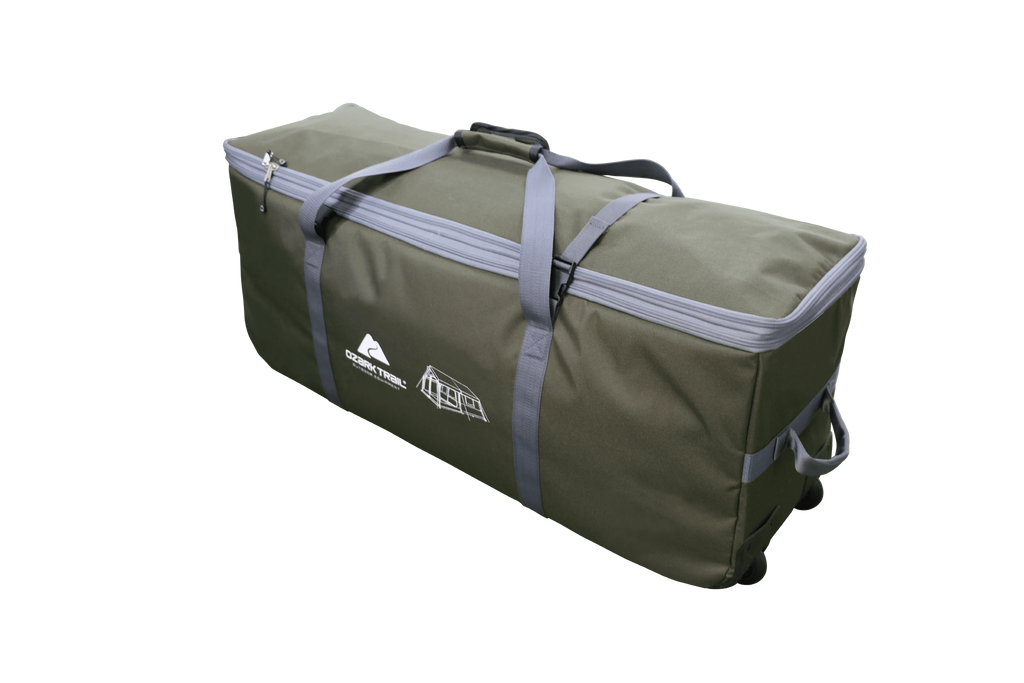12 Person 3-Room Cabin Tent, Green R44492