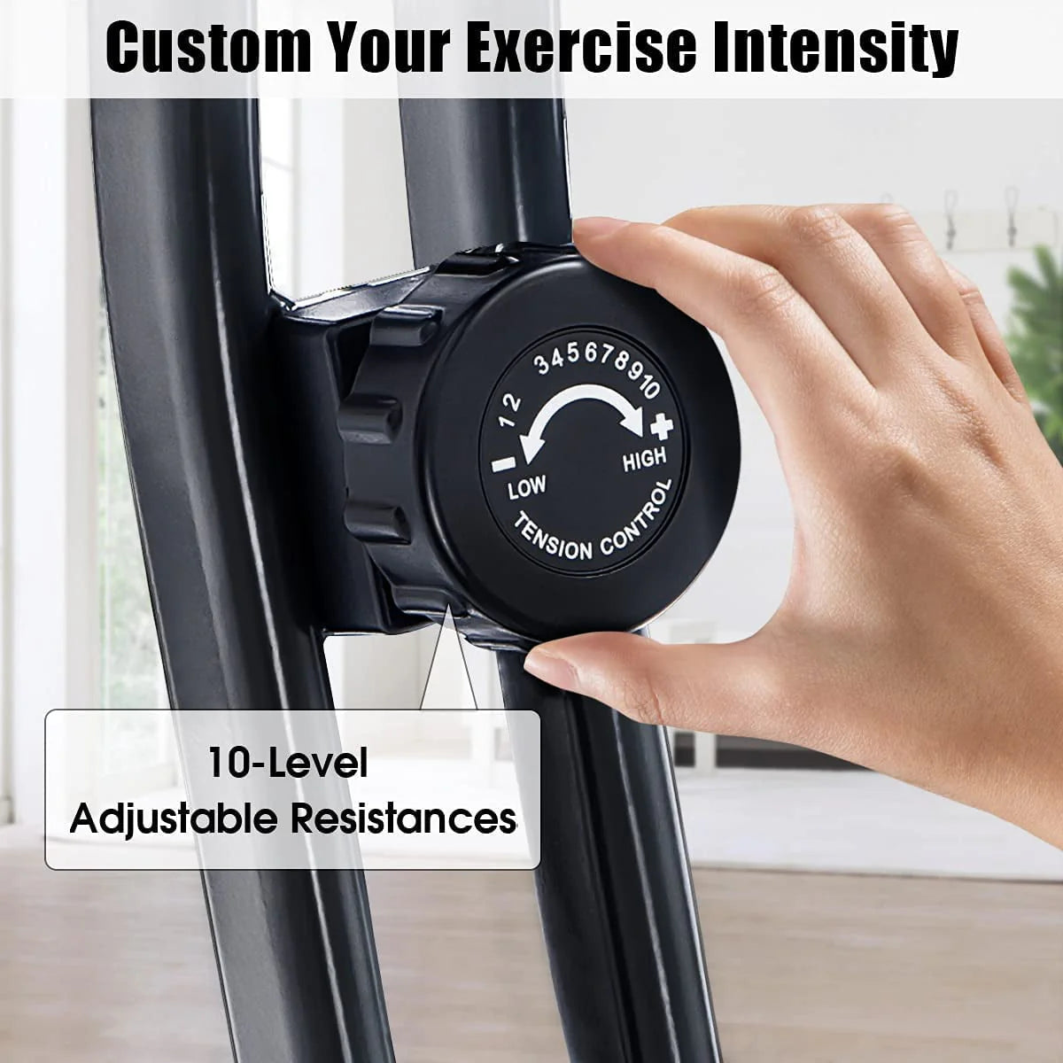 Folding 3-in-1 Recumbent Exercise Bike with Arm Resistance Bands Q988033