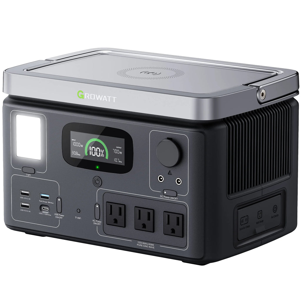 Portable Power Station 538Wh LiFePO4 600W AC Output Y97335
