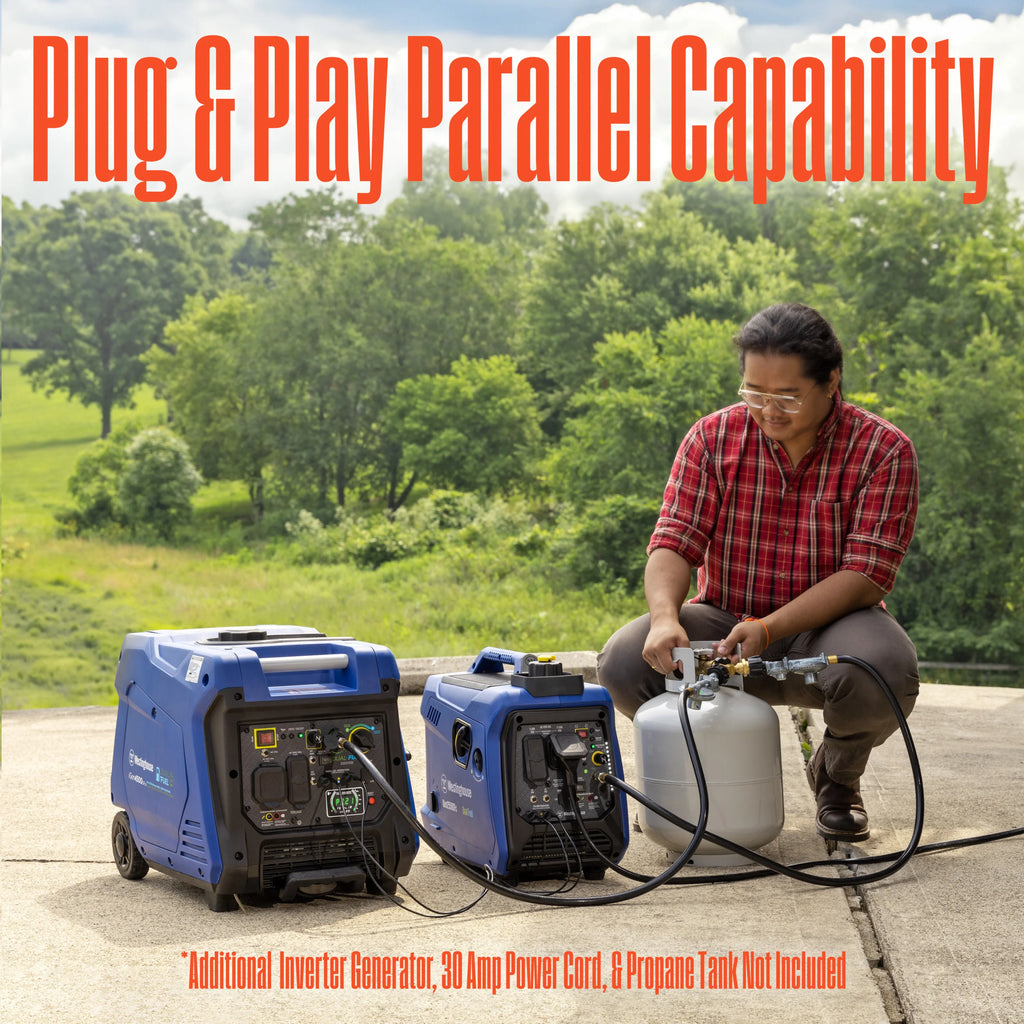 2550 Peak Watt Dual Fuel Portable Inverter Generator with CO Sensor M59179