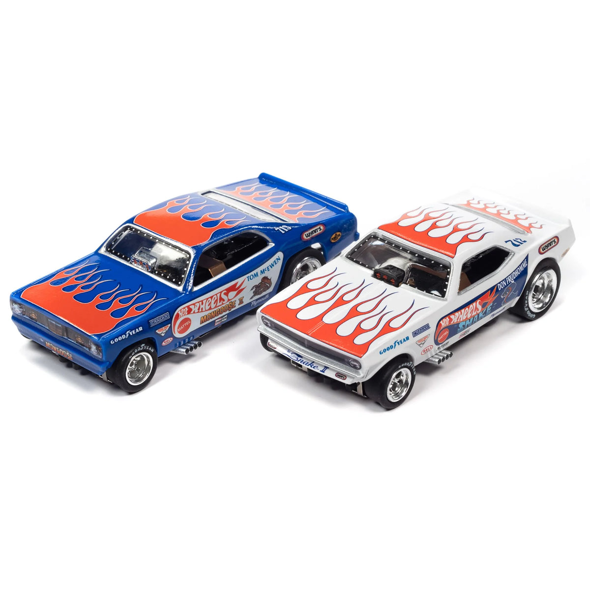 13' Dragstrip Slot Car Set with 2 Variable Speed Cars Q564