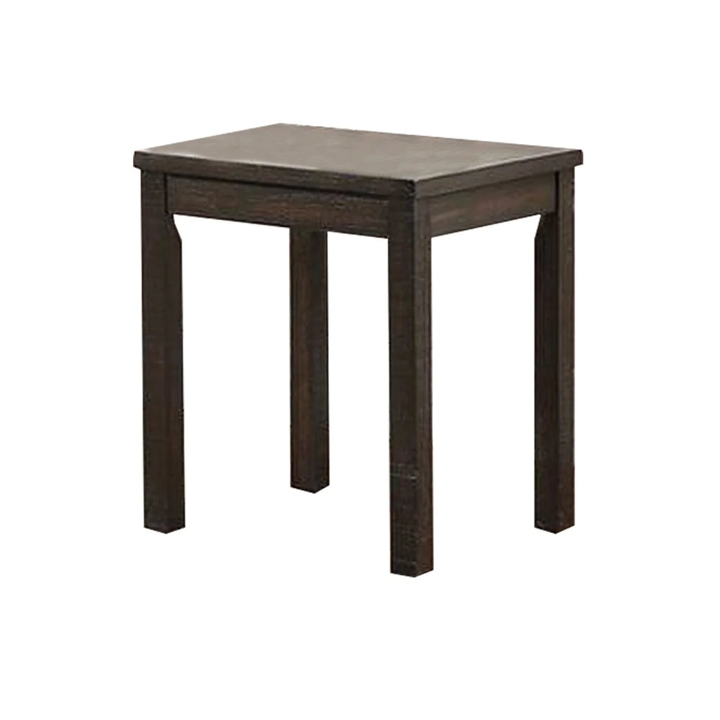 3 Piece Coffee Table and End Table Set Dark Brown N9876