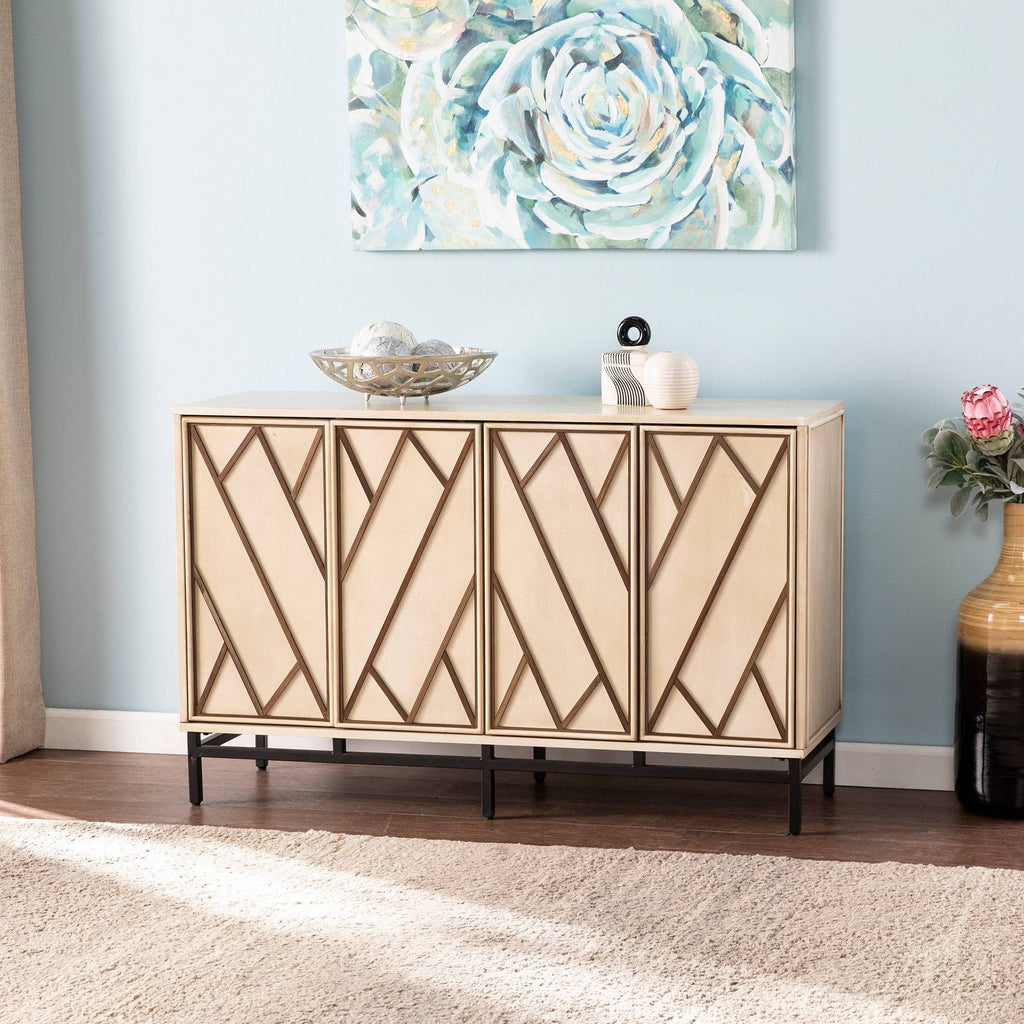 Antique Cream/Black Art Deco Buffet B6136