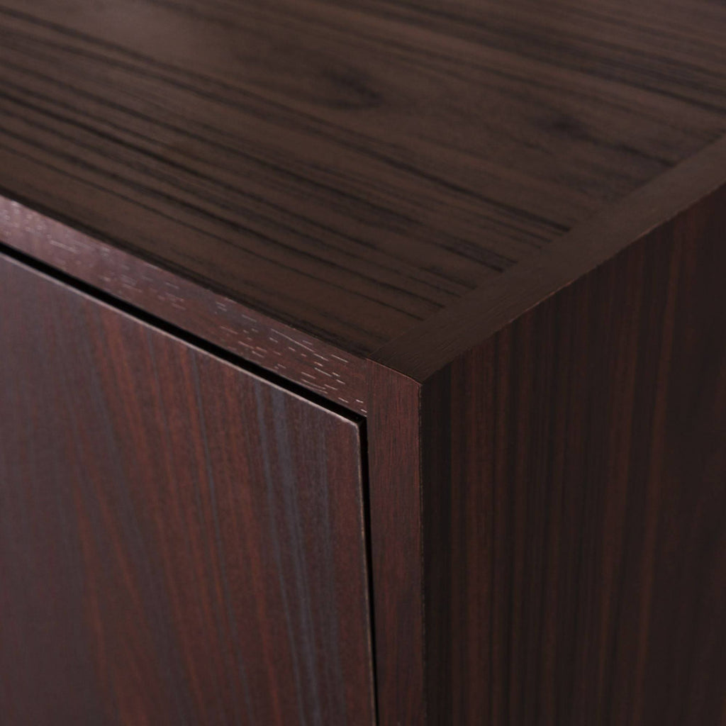 2-Piece Coffee Brown Desk and Bookcase B3959