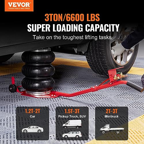 3 Ton Triple Bag Air Jack with Six Steel Pipes H12967