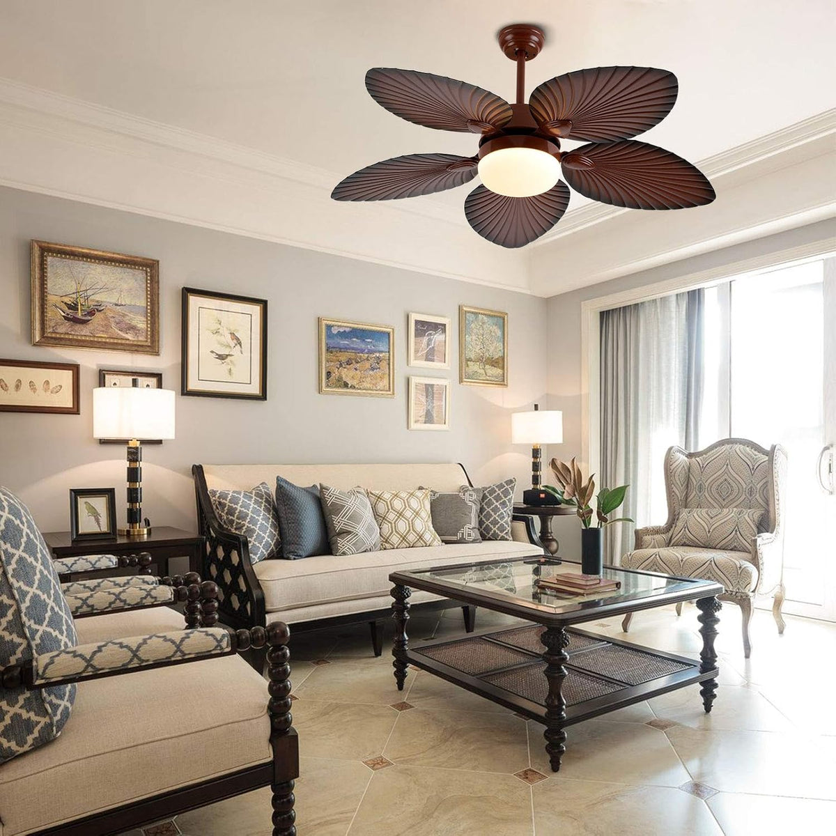 52 Inch LED Ceiling Fan with Remote H710120