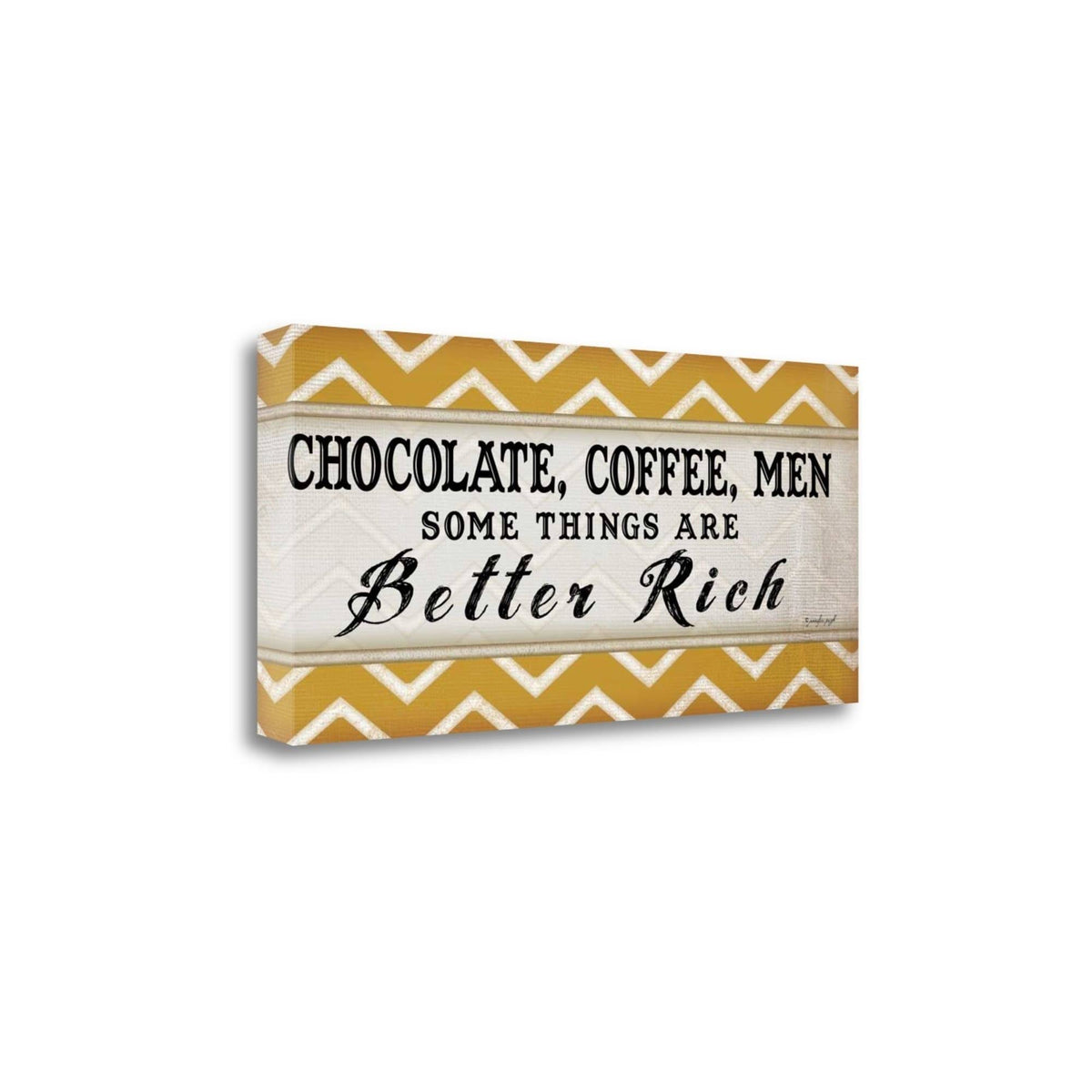 Chocolate Coffee IV Giclee Print on Wrap Canvas B948