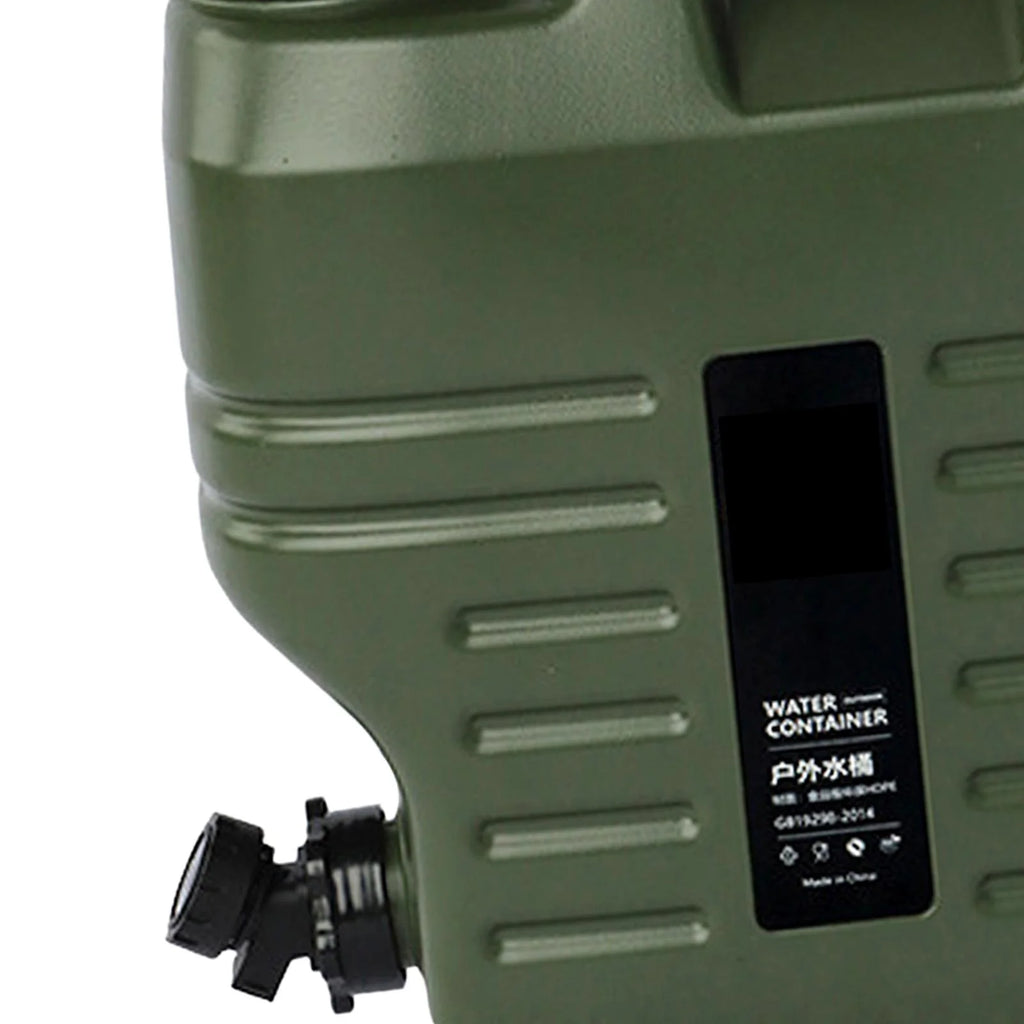 Green 18L Camping Water Storage Jug with Spigot W61924