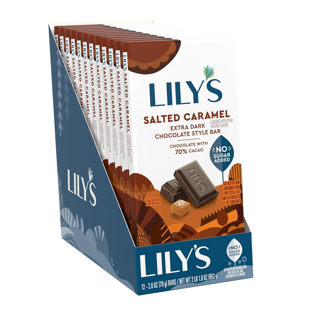 Salted Caramel Extra Dark Chocolate Bars, 2.8 oz (12 Count) P27305