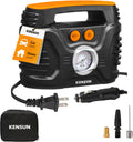 AC/DC Power Supply Portable Air Compressor Pump with Analog Display to 100 PSI Tire Inflator U668758