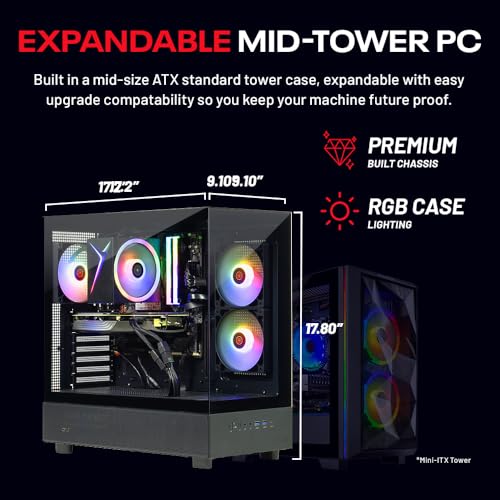 Desktop PC, Ryzen 5 9600X 3.9 GHz, RTX 5060 Ti 16GB, 1TB Gen4 NVMe SSD, 16GB DDR5 RAM 5200, 650W Gold PSU, Win 11 L41601