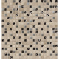 Glass Metal Stone Mesh-Mounted Mosaic Tile I61639