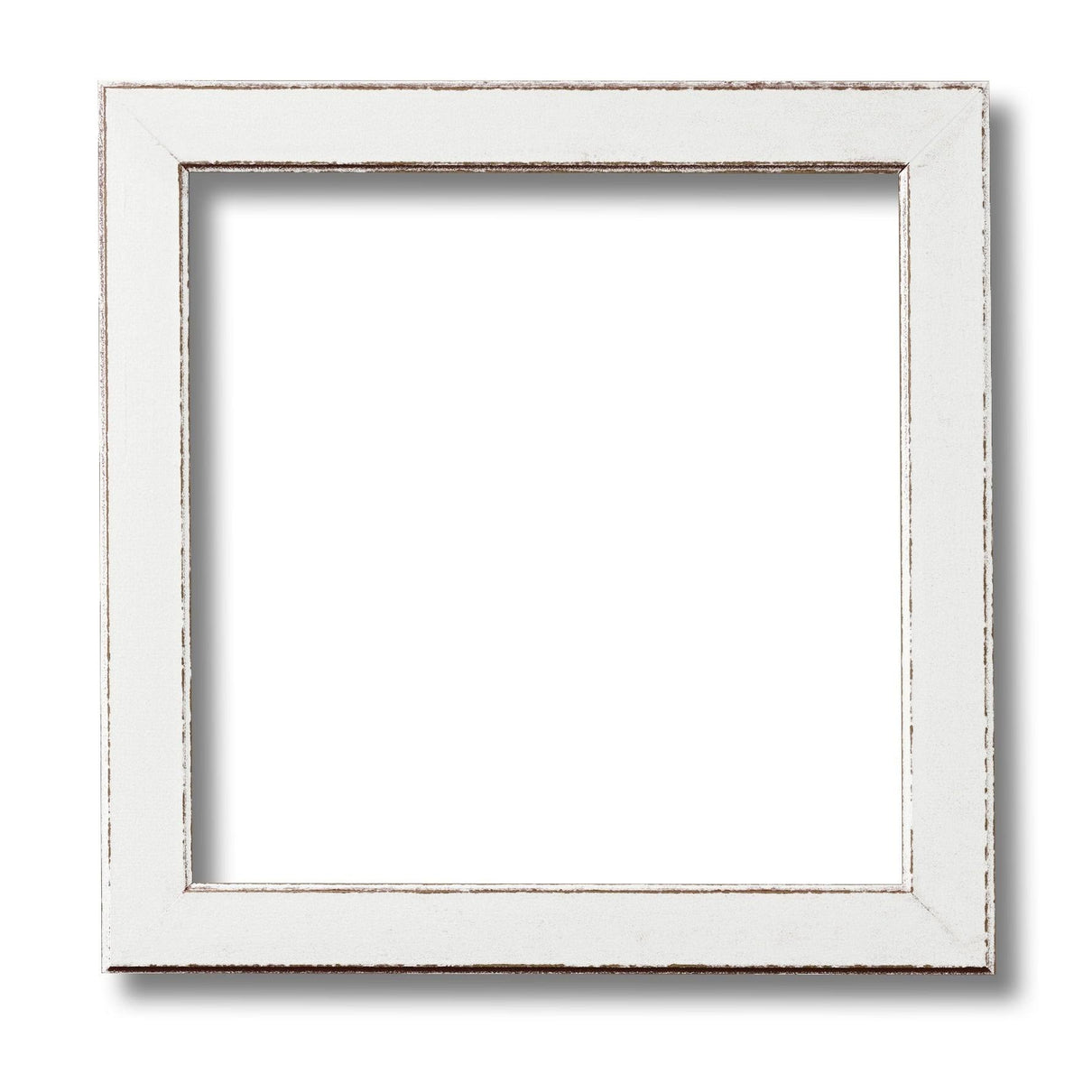 White Beveled Edge Wood Frame P50475