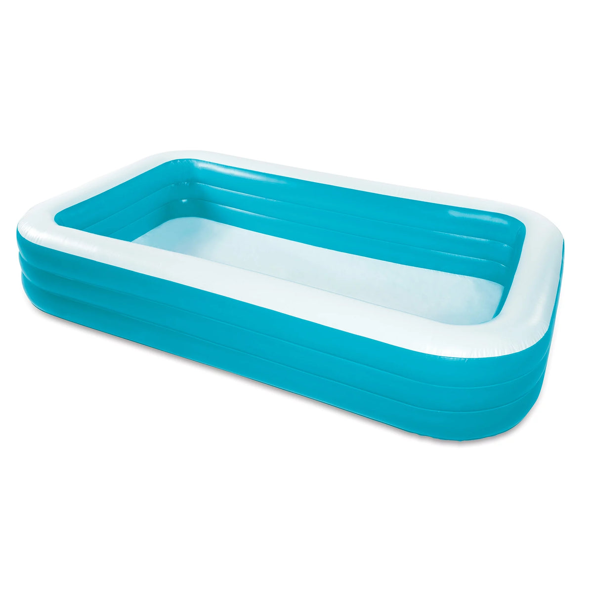 10-Foot Rectangular Inflatable Family Pool, Blue Y226900