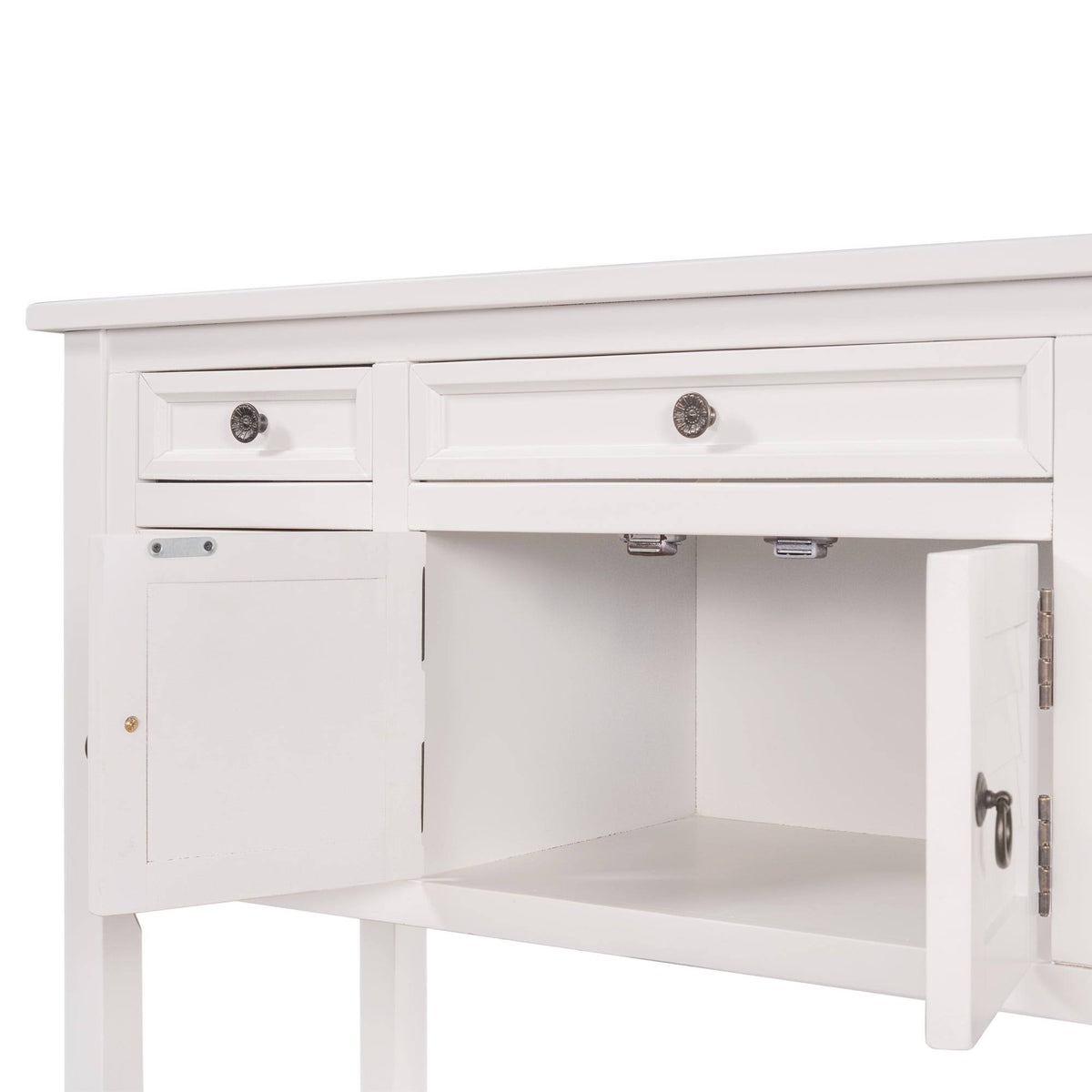 Green 7 Drawer Console Table with Cabinet I612