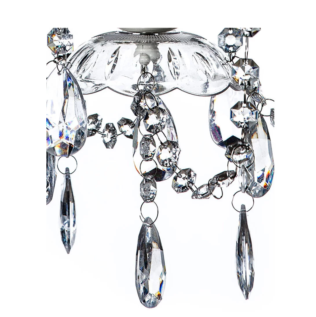 Clear 4 Light Acrylic Crystal Chandelier G4192