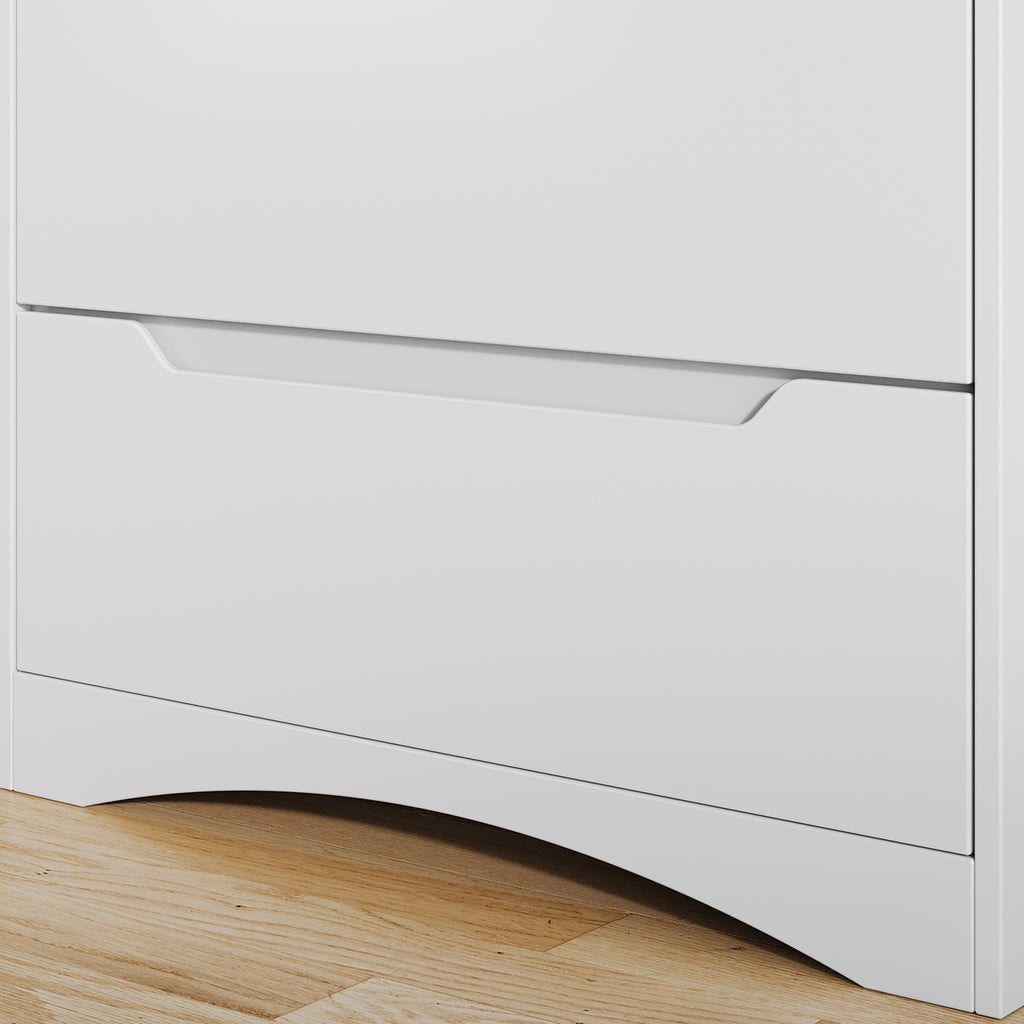 White 5 Drawer Wood Dresser U44682