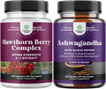 Extra Strength Hawthorn Berry Capsules and Ashwagandha Root Powder A727218