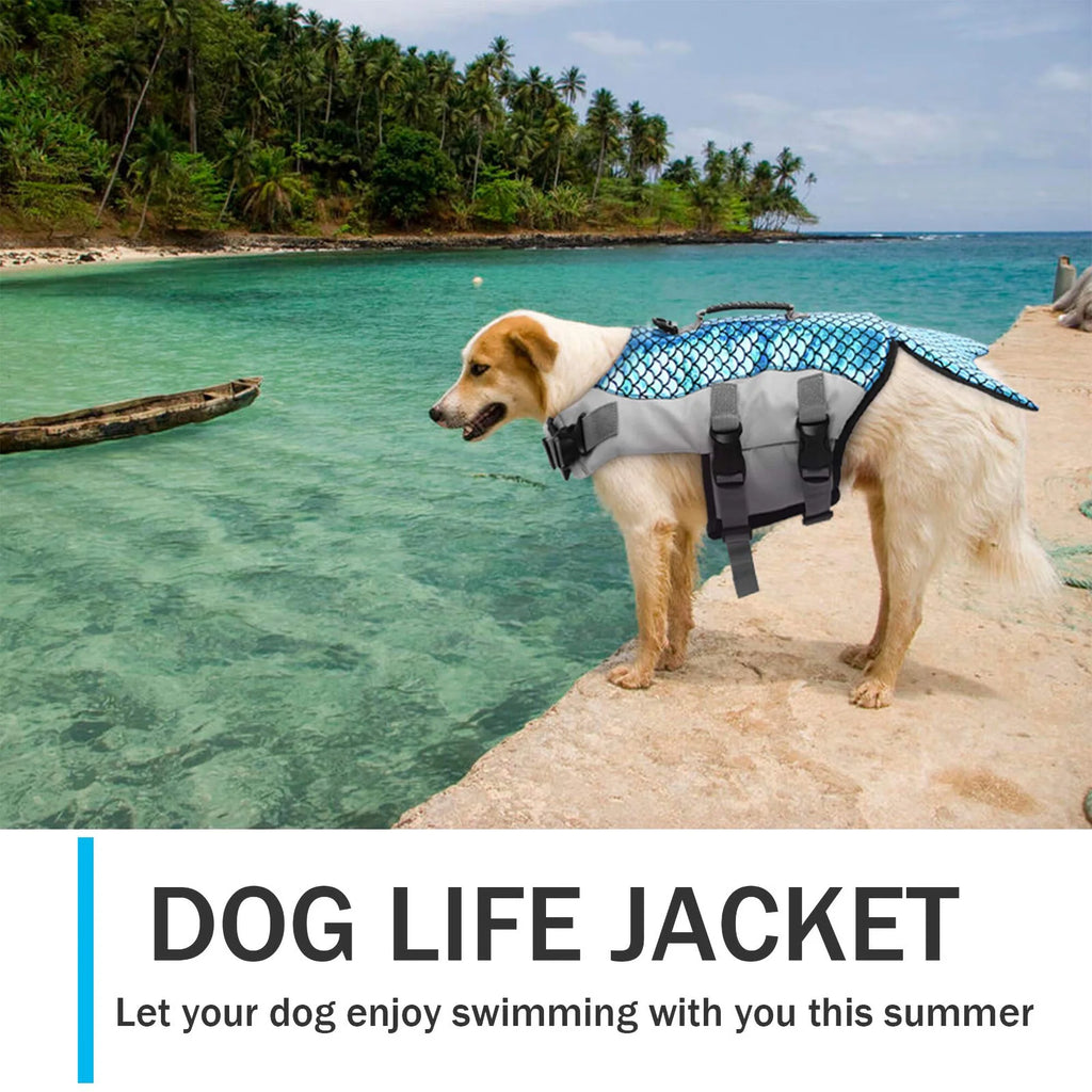 Reflective Dog Life Jacket with Rescue Handle Q7654