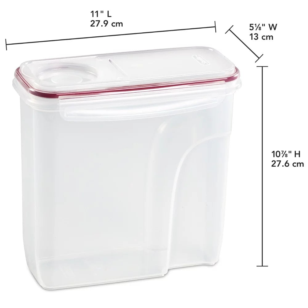 Clear 3-Pack 6 Qt. Cereal Storage Container A61347