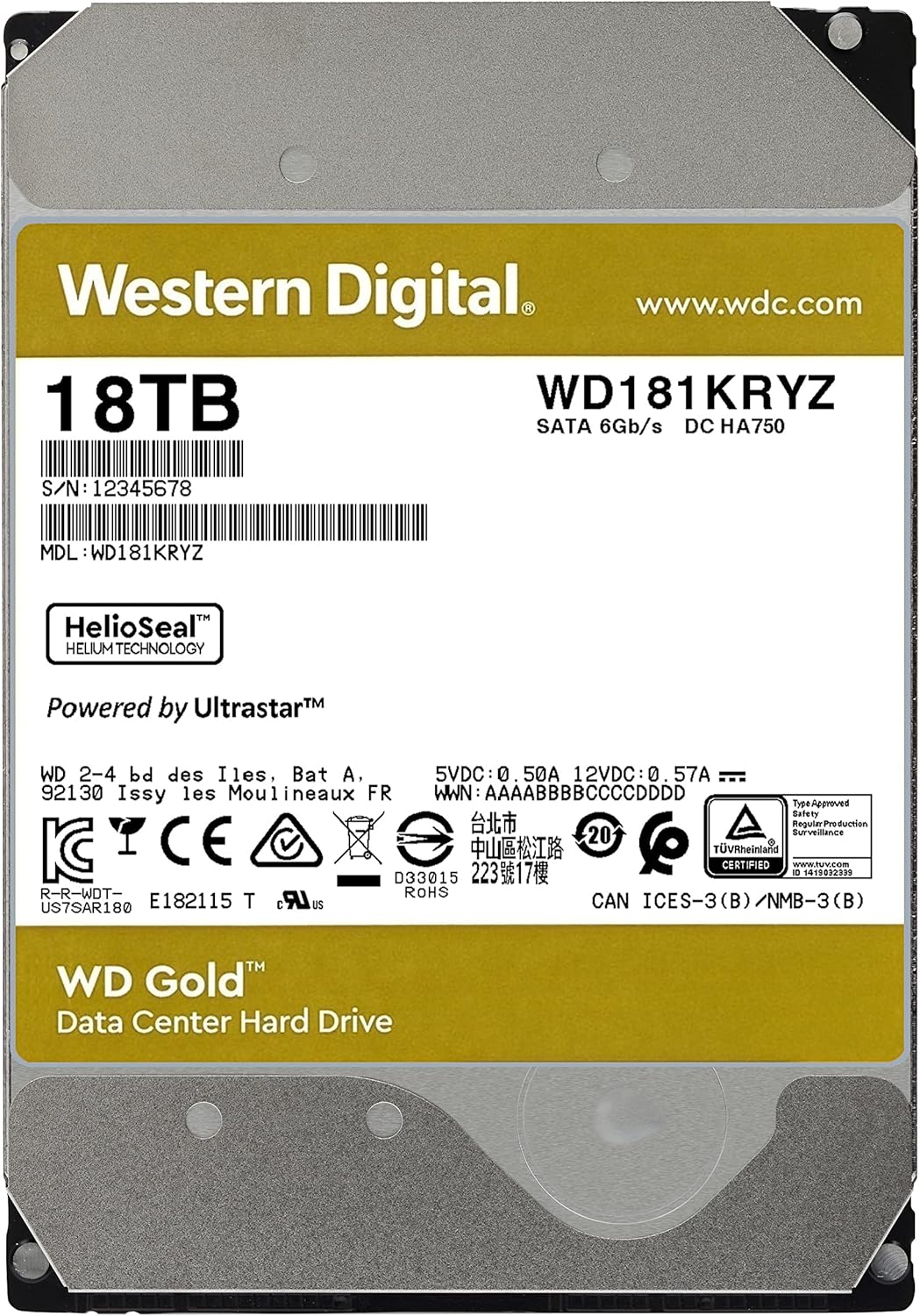 6TB 7200 RPM SATA 3.5 Internal Hard Drive N689487