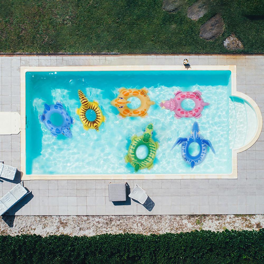 Inflatable Dinosaur Pool Float Swimming Pool Ring Float Q68729
