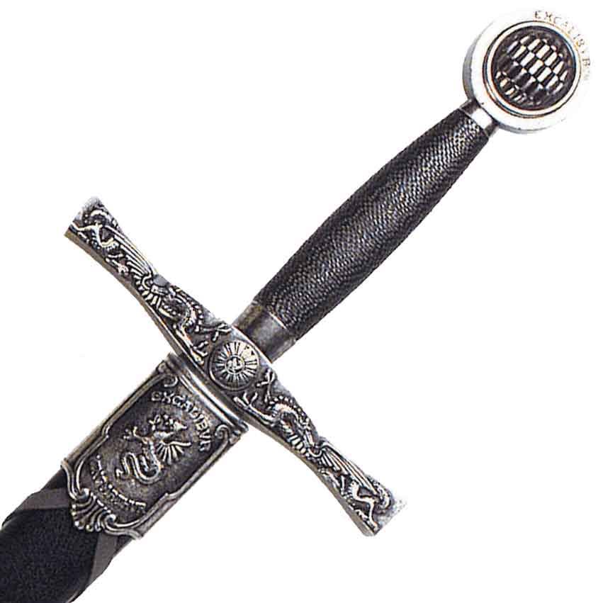 Nickel Excalibur Sword with Scabbard K9213