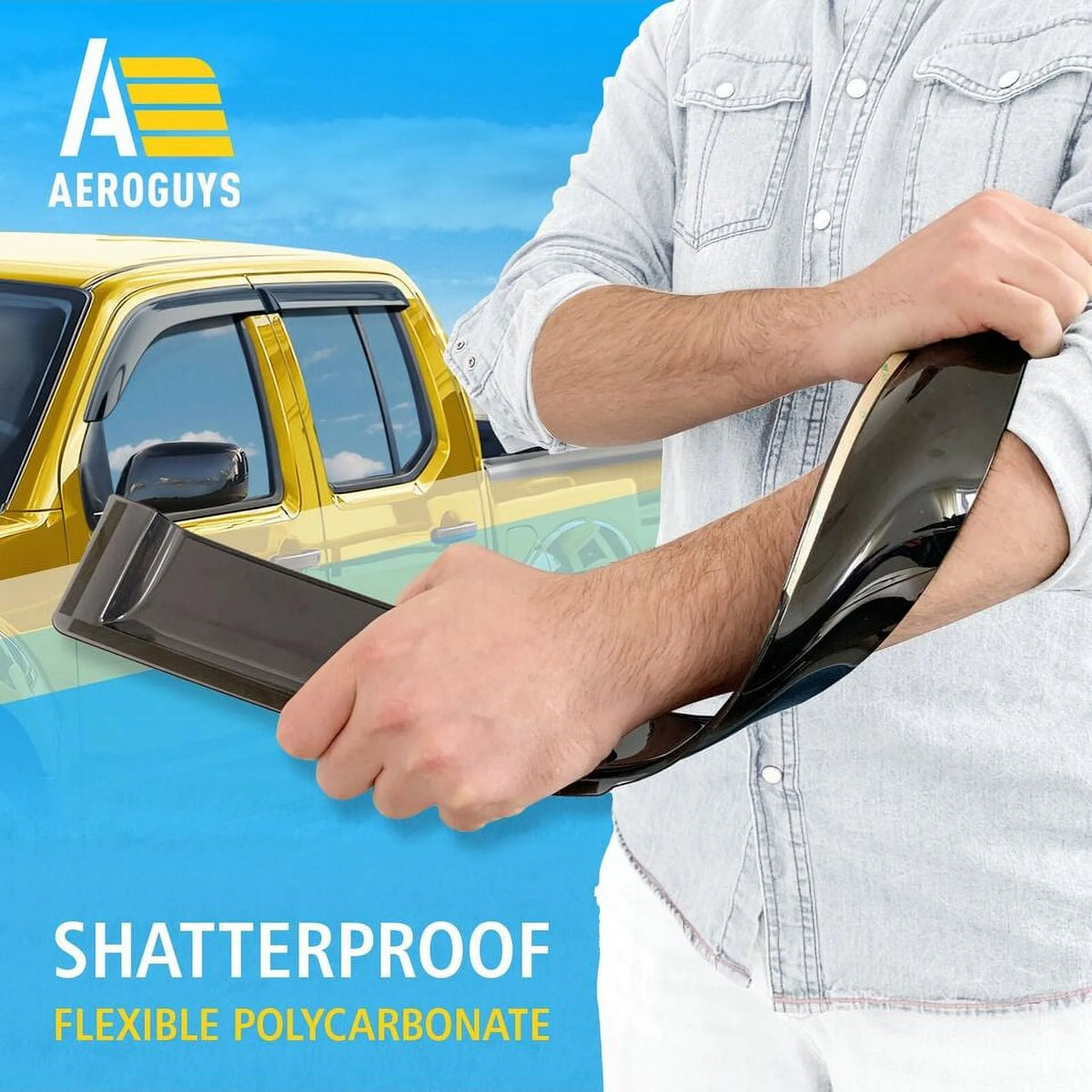 Tape-On Window Deflectors 4pcs X736