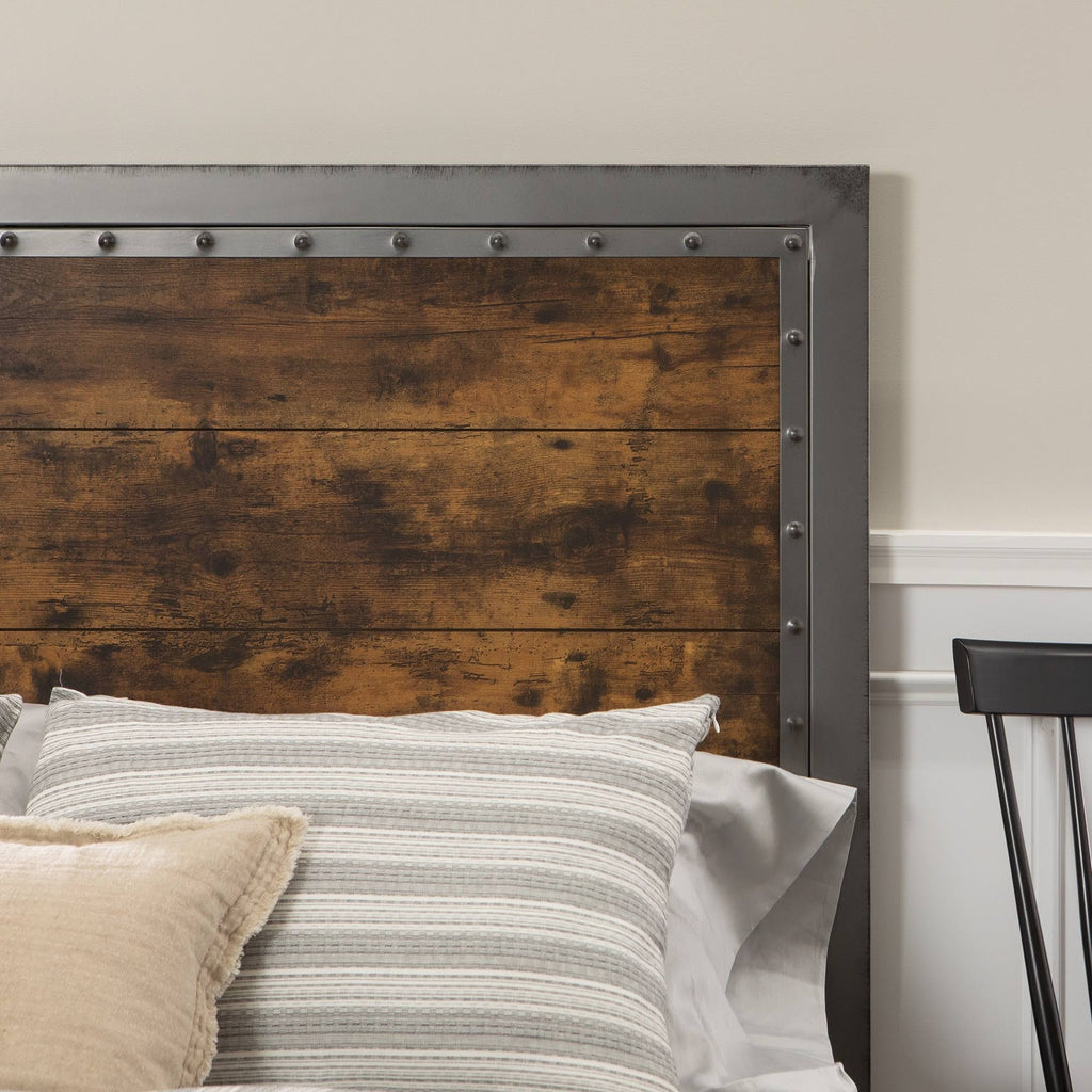 Queen Metal and Wood Headboard F166