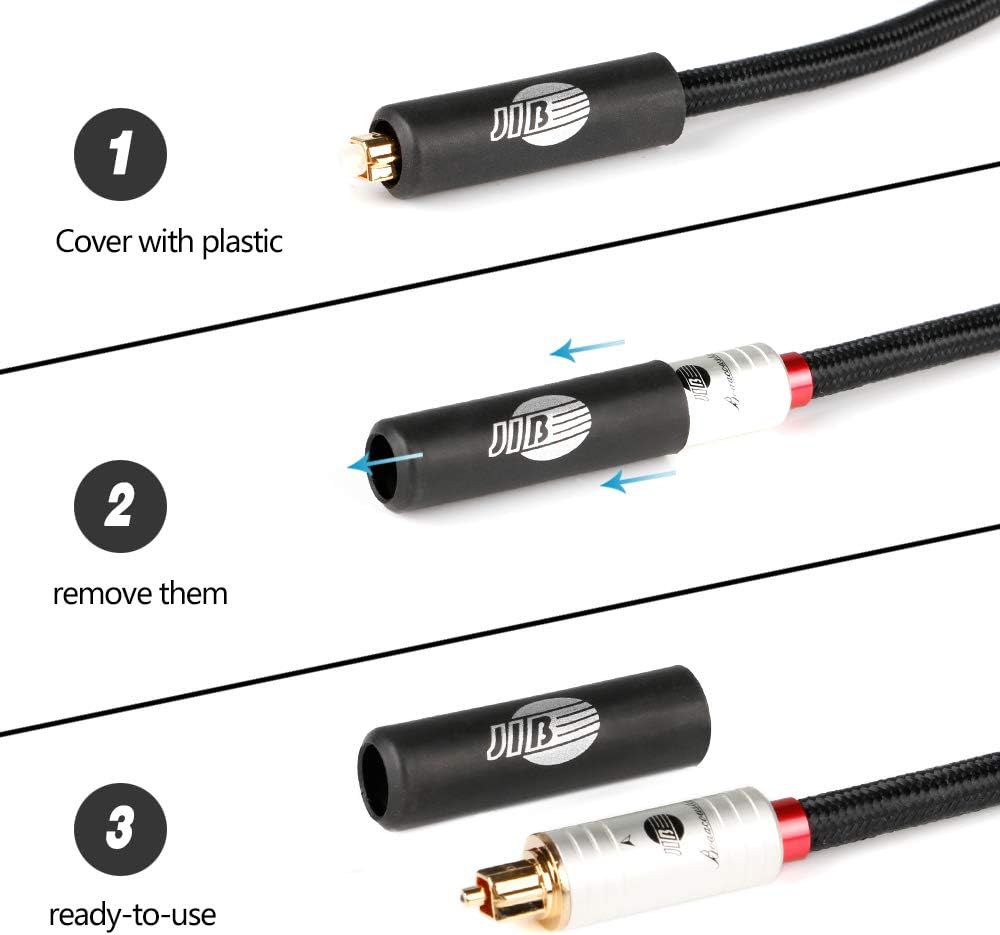 Fiber Optical Audio Cable Toslink Male to Male 6ft K47702