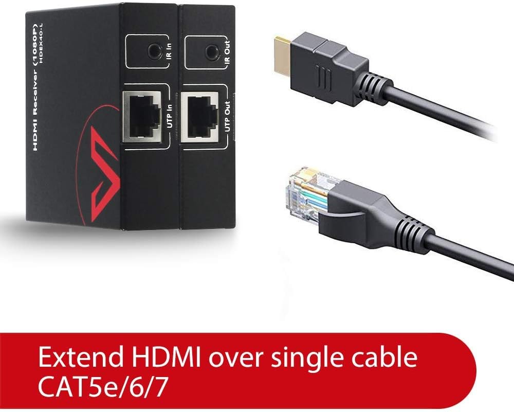 HDMI Extender Over Cat5e/6a/7 with IR Remote Control J230181