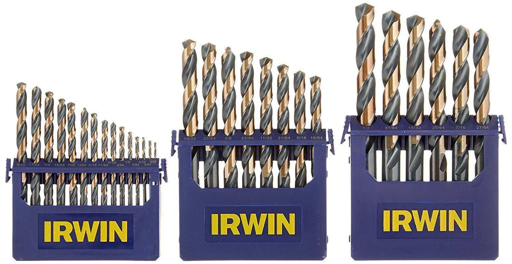Black and Gold High-Speed Metal Drill Bit Set with Case J339